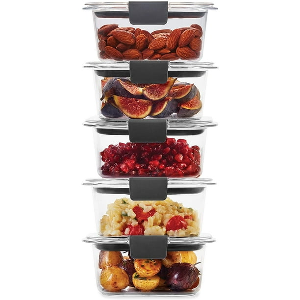 Rubbermaid 2108398 LeakProof Brilliance Food Storage Set 1.3 Cup