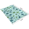 thumbnail image 4 of LightBlue Cartoon Dinosaurs NatureElements Pattern Blanket,Comfortable Soft Flannel Throw Blanket,All Season,Warm Lightweight Blankets for Sofa Bed Couch Living Room Chair,40"x50", 4 of 4