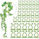 thumbnail image 1 of Paquete de 100 soportes para plantas trepadoras montados en la pared - 3 tamaños - Ganchos autoadhesivos - Fijación invisible - Clips de fijación para vegetales (100 clips verdes), 1 of 5