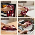 thumbnail image 5 of 4 Pcs Funny Kitchen Towels,Red Christmas Snowman Pattern Microfiber Dish Towels,Kitchen Tea Towels,Kitchen Towel Set (18" X 26"), 5 of 7