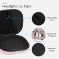thumbnail image 3 of Geekria NOVA On-Ear Headphones Case Compatible with JBL Tune 510BT/660NC/560BT/500BT, Jr 310BT and More, Replacement Hard Shell Travel Bag with Cable Storage (Pink), 3 of 6