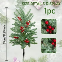 Under $1! PEONAVET Christmas Tree Garden Stake Outdoor Mini Christmas Tree for Garden, Courtyard, and Roadside Fence