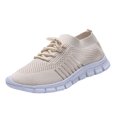 thumbnail image 1 of Zapatillas ligeras para mujer para verano y otoño, diseño de malla transpirable, zapatos planos casuales para uso diario y comodidad., 1 of 5