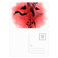 thumbnail image 1 of Japan japanese estilo rojo Crane Set cumpleaños gracias tarjeta postal correo lado 20pcs, 1 of 3