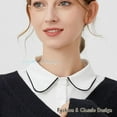 thumbnail image 5 of LoudSung Detachable Half Shirt Blouse Fake Collar Classic Dickey False Collar Design for Women Girls, 5 of 7