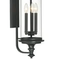 thumbnail image 3 of Possini Euro Design Medici Modern Outdoor Wall Light Fixture Black 28" Clear Glass for Post Exterior Barn Deck House Porch Yard Patio Home Outside, 3 of 8