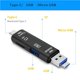 thumbnail image 4 of Seitruly Multifunción 5 en 1 USB 2.0 Tipo C Lector de tarjetas de memoria OTG 2.0 Hub Splitter de alta velocidad con puerto TF U Disco Teléfono Electrónica Blanco, 4 of 6