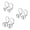 Silver Leverback-(6mm, 8mm, 10mm), variant on 925 Sterling Silver Hypoallergenic Light-Weight Classic, Hammered and Disco Small Ball Stud Earrings for Women and Teen Set of 3 Pairs (3MM, 6MM, 8MM)