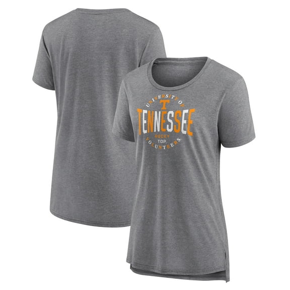 Women's Gray Tennessee Volunteers Break It Down Tri-Blend T-Shirt