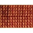 thumbnail image 1 of Ahgly Company Indoor Rectangle Abstract Orange Modern Area Rugs, 2' x 4', 1 of 4