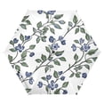 thumbnail image 6 of Bluebell Flowers Leaves All Weather Umbrella Triple Folding Parasol 6 Ribs UV Protection Portable, 6 of 8
