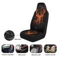 thumbnail image 6 of XYZCANDO Deer Car Front Seat Covers Breathable Orange Camo Car Seat Cover for Front Seats Set of 2 Elastic Polyester Removable Automotive Accessories for Cars Sedans and SUVs, 6 of 7