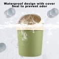 thumbnail image 5 of Kitchen Trash Can, Step-On Garbage Can with Lid, Tall Kitchen & Bathroom Trash Can, Small Office Waste Bin, Green - Xuniizn, 5 of 7