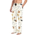 thumbnail image 2 of FORMRS Mens Pajama Pants with Pockets Sleepwear Lounge Bottoms Sizes S-2XL, Halloween Happy Ghosts, 2 of 7