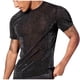 thumbnail image 2 of pstuiky camisetas de hombre, Camiseta de manga corta con cuello redondo y malla transparente de alto rebote con tirador brillante para hombre camisetas de hombre xl, 2 of 6