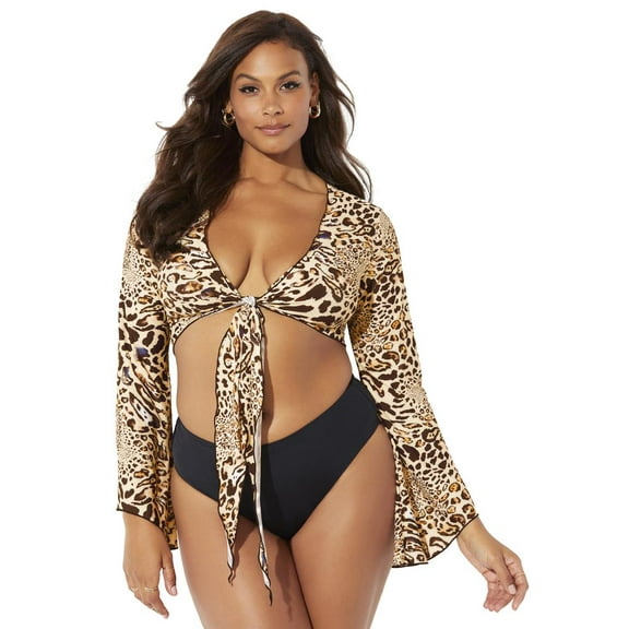 Swimsuits for All Women's Cover Up Crop Top