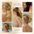 thumbnail image 2 of Pinzas para el pelo Yougeigy Seashell Gold Metal, 2 unidades, para mujer, 2 of 7