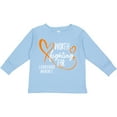 thumbnail image 3 of Inktastic Worth Fighting For Leukemia Awareness Orange Heart Boys or Girls Long Sleeve Toddler T-Shirt, 3 of 5