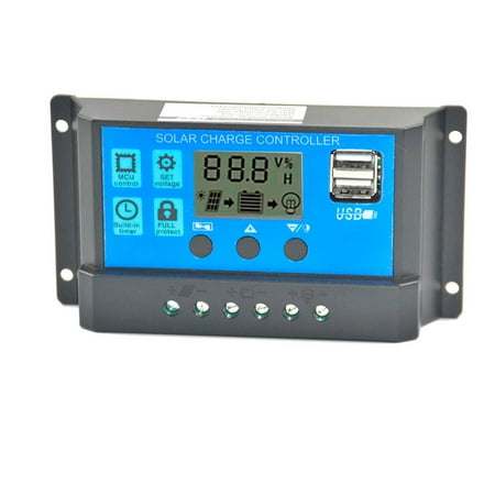 

Aaa Battery Charger Solar Panel Regulator Charge Controller USB 40A/50A/60A 12V-24V With Dual USB