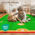 thumbnail image 4 of ODIKA Field Large Layout Scoreboard Border Varsity Icons Soccer Plate for Queen Size Bedroom, Under Bed, Master Suite, Foldable Easy Care, 4 of 7