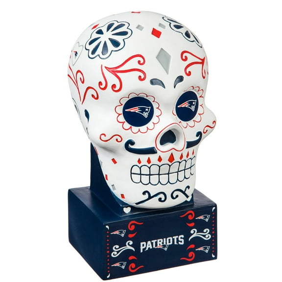 New England Patriots Sugar Skull Statue