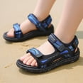 thumbnail image 2 of TOWED22 Kids Boys Sports Sandals Open Toe Fashion Athletic Summer Sports Sandals for Kids Hiking Beach Outdoor(Little Kid/Big Kid)(Blue,13.5), 2 of 9