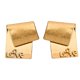 thumbnail image 5 of unbranded 1Par Aretes Para Mujer De Cobre Dorado Geométrico Cuadrado Y Chic Para Fiesta, 5 of 8