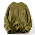thumbnail image 4 of Wancir 2025 Chunky Knitting Sweater Pullover for Men Casual V Neck Jumpers Long Sleeve Oversized Sweaters Thermal Knit Tops, 4 of 4