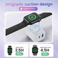 thumbnail image 3 of for Apple Watch Charger with 20W Fast Charging Block, 3 in 1 PD USB C Wall Charger Block for iWatch Series Ultra/9/8/7/6, Compatible with iPhone 16/16 Pro/iPhone 15 Series, White, 3 of 10