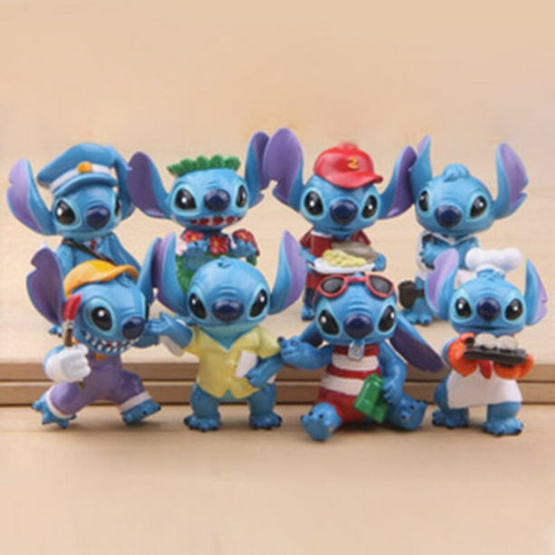 Disney Stitch Figurines Ensemble Anime Stitch Figures Maison Fête
