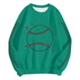thumbnail image 7 of Godom Football Sweatshirts for Women Graphic Sweatshirt Long Sleeve Crewneck Pullover Tops Baseball Sweatshirt, 7 of 7