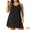 Black, variant on DARING DIVA Women's Plus Elegant V Neck Chemise Nightgown 1X Black