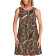 thumbnail image 1 of Fotbe Coffee pots Vestido de Verano sin Mangas para Mujer – Vestido Midi Línea A, Estilo Camiseta Floral, Vestido Playero Casual y Fluido, 1 of 7