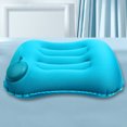 thumbnail image 4 of Almohadas inflables portátiles Cómoda almohada de playa para adultos y niños (azul), 4 of 7