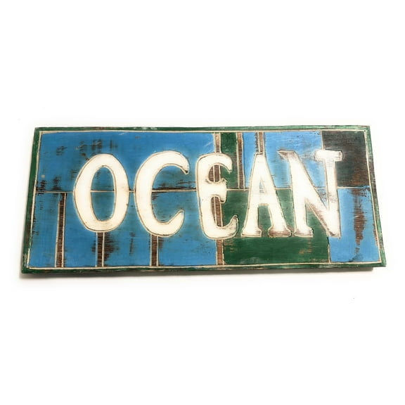 Ocean Sign 14" - Rustic Coastal Tone - Cottage Decor | #bds1208135