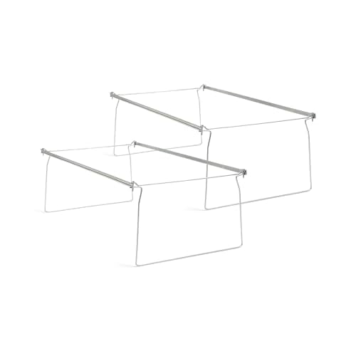 Smead Steel Hanging File Folder Frames, Legal Size, Steel, 2 per Pack (64873)