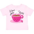 thumbnail image 3 of Inktastic I Love You a Latte Cute Valentine Coffee Pun Boys or Girls Toddler T-Shirt, 3 of 5