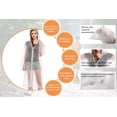 thumbnail image 4 of 2 UNIDS Poncho de Lluvia con Capucha EVA Impermeable Translúcido Capa de Lluvia Chubasquero Unisex Reutilizable para Viajes Camping Senderismo Vacaciones Paquete de 2 Blanco, 4 of 5