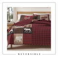 thumbnail image 5 of Lodge Quilt Set - Lightweight, Soft, All-Season - 3-Piece Reversible Rustic Bedding Set (King / California King, Hemlock Red / Brown), 5 of 6
