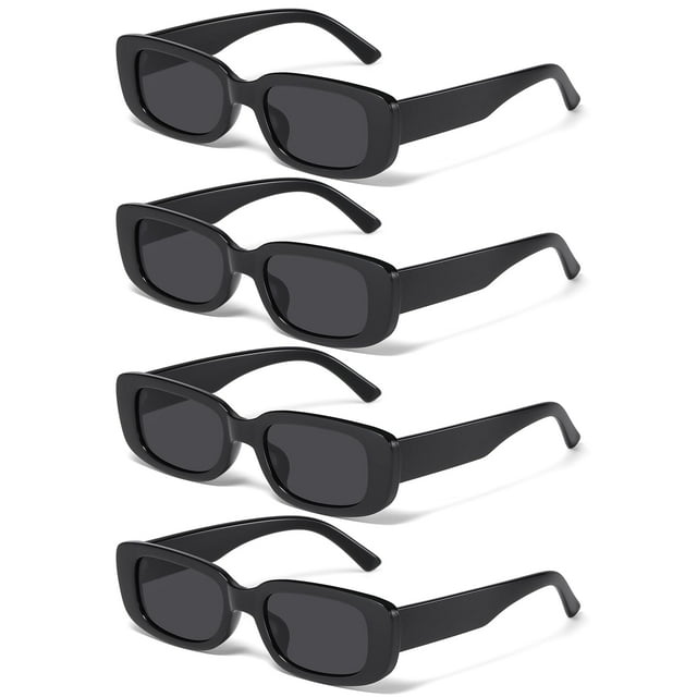 Gafas de Sol JASPIN Rectangulares Retro Y2K 90s UV400 para Mujer y Hombre