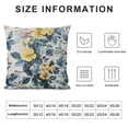 thumbnail image 6 of JRXY Set of 2 Spring Pillow Covers, Blue and Yellow Flower Decorative Throw Pillows,Vintage Plant Floral Summer Seasonal Outdoor Decor Pillowcase Cushion Cover for Couch Sofa White, 6 of 6