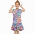 thumbnail image 4 of Girls Swim Cover up Zip-up Kids Swimsuit Coverup Beach Bathing Suit, 4 of 4
