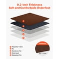 thumbnail image 4 of VEVOR Carpet Tiles 24x24 inch, 20 Pack Peel and Stick Carpet Square Rug, Self Adhesive Commercial Floor Soft Padded for Seamless Cover 80sq.ft, Easy DIY Replacement for Living Room Office,Dark Brown, 4 of 9