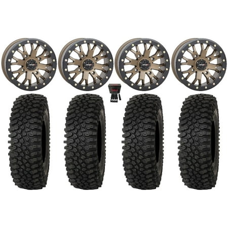 System 3 SB-4 14 Wheels Bronze (4+3) 28 Roctane ST Tires Polaris RZR XP 1000 / PRO XP / Ranger XP 900/1000 System 3 SB-4 14 Wheels Bronze (4+3) 28 Roctane ST Tires Polaris RZR XP 1000 / PRO XP / Ranger XP 900/1000