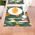 thumbnail image 5 of XMXT 1 Pcs PVC Woven Placemats, Papaya Dragon Fruit Print Stain Resistant Anti-Skid Place Mats for Dining Table, 12 x 18 inches, 5 of 6