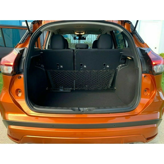 EACCESSORIES EA Trunk Organizer Cargo Net for Nissan Kicks 2017-2023 – Envelope Style Cargo Net for SUV - Premium Mesh Elastic Car Trunk Organizer Vehicle Carrier Storage–Compatible with Nissan Kicks