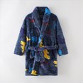 thumbnail image 2 of HFHAPW Kid Fleece Robes Girls Bathrobes Boys Soft Plush Sleepwear Toddler Fuzzy Pajamas 2T 3T 4T 5T 6T 7T 8T 9T 10T 11T(Blue,8-9 Y), 2 of 9