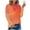 Dark Orange, variant on JGTDBPO Summer Tops For Women 2023 Trendy Crew Neck Tie-Dye Printed T Shirt Blouse Half Sleeve 3/4 Sleeve Casual Loose Basic Outing Pullover Sweatshirt Blouses Tops