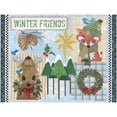 thumbnail image 3 of Phillips, Anita 24x19 Black Modern Framed Museum Art Print Titled - Winter Friends Blue, 3 of 5