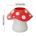 thumbnail image 2 of Desk Pen Holder Mushroom Shaped Desktop Storage Organizer for Students Offices Makeup Brush Holders, 2 of 6
